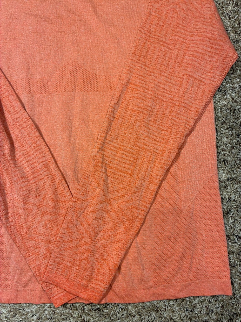 Lululemon Mens Metal Vent Tech Long Sleeve Tee Heathered Duck Sauce - Picture 5 of 15
